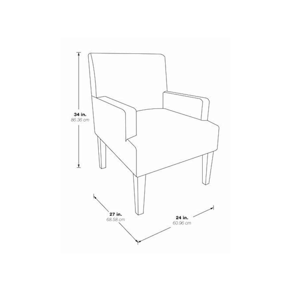 Main Street Guest Chair in Pewter Faux leather, MST55-PD26. Picture 2