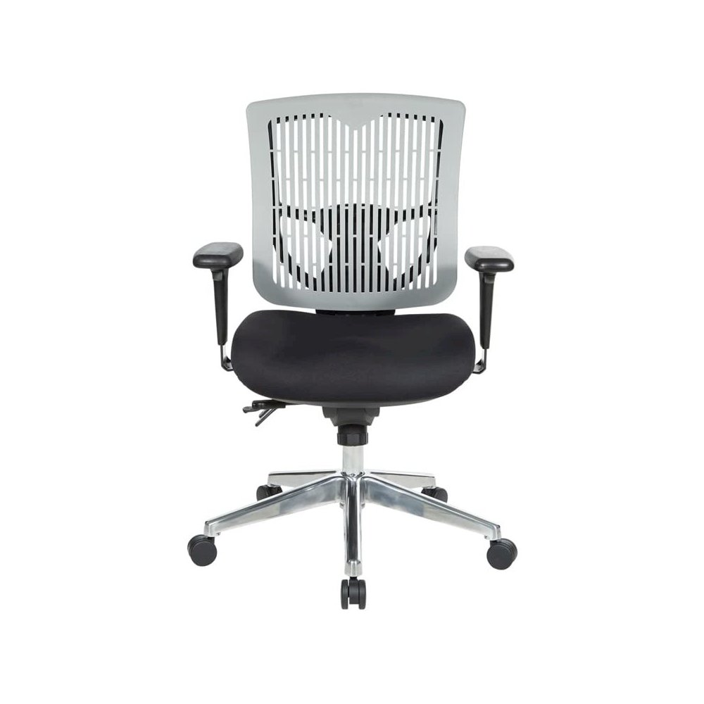Contoured Grey Plastic Back Manager's Chair , 97898CGY-30. Picture 3