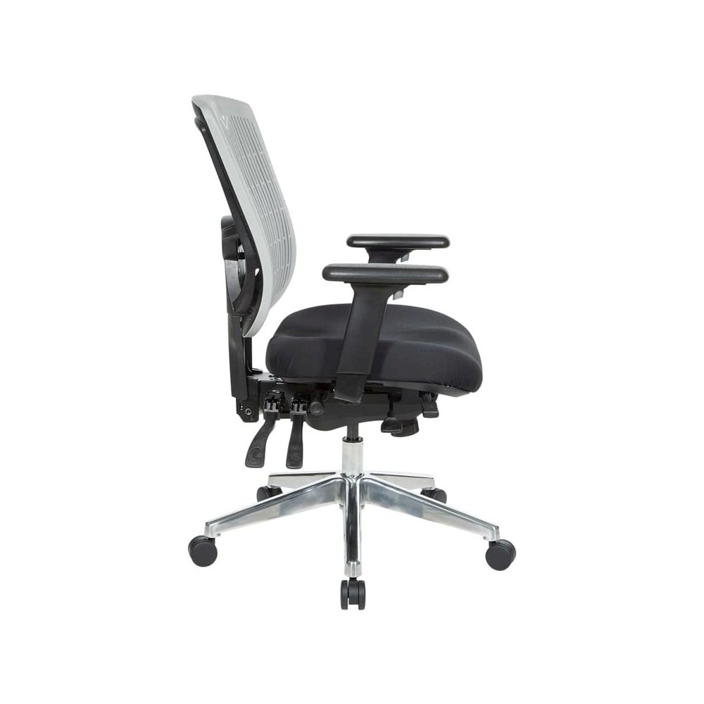 Contoured Grey Plastic Back Manager's Chair , 97898CGY-30. Picture 4