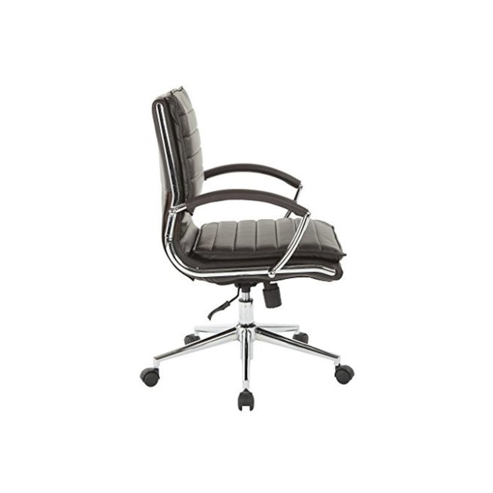 Mid Back Manager's Faux Leather Chair. Picture 5