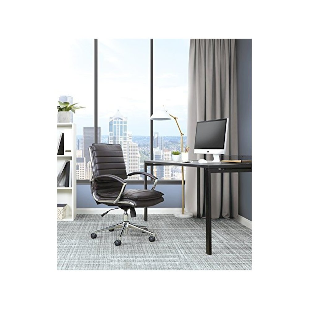 Mid Back Manager's Faux Leather Chair. Picture 2