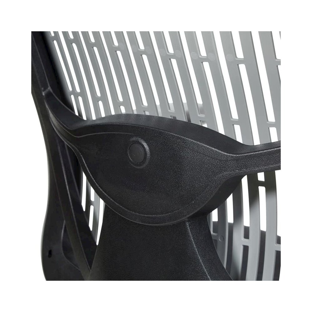 Contoured Grey Plastic Back Manager's Chair , 97898CGY-30. Picture 9