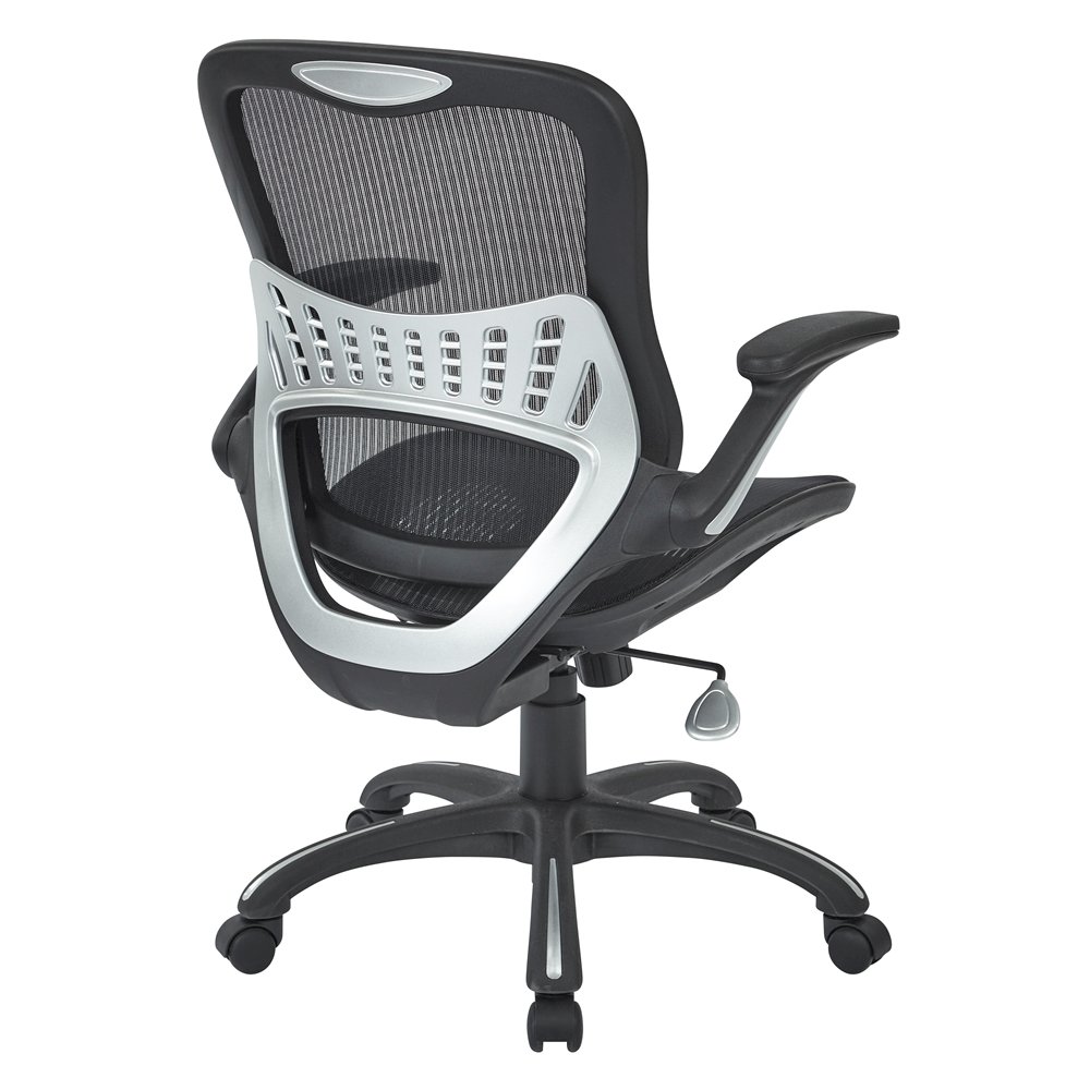 Black Tall Office Chair – Standing Desk Chair With Extended Height Frame. Picture 4