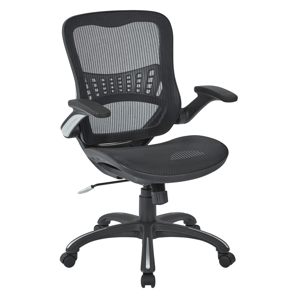 Black Tall Office Chair – Standing Desk Chair With Extended Height Frame. Picture 1