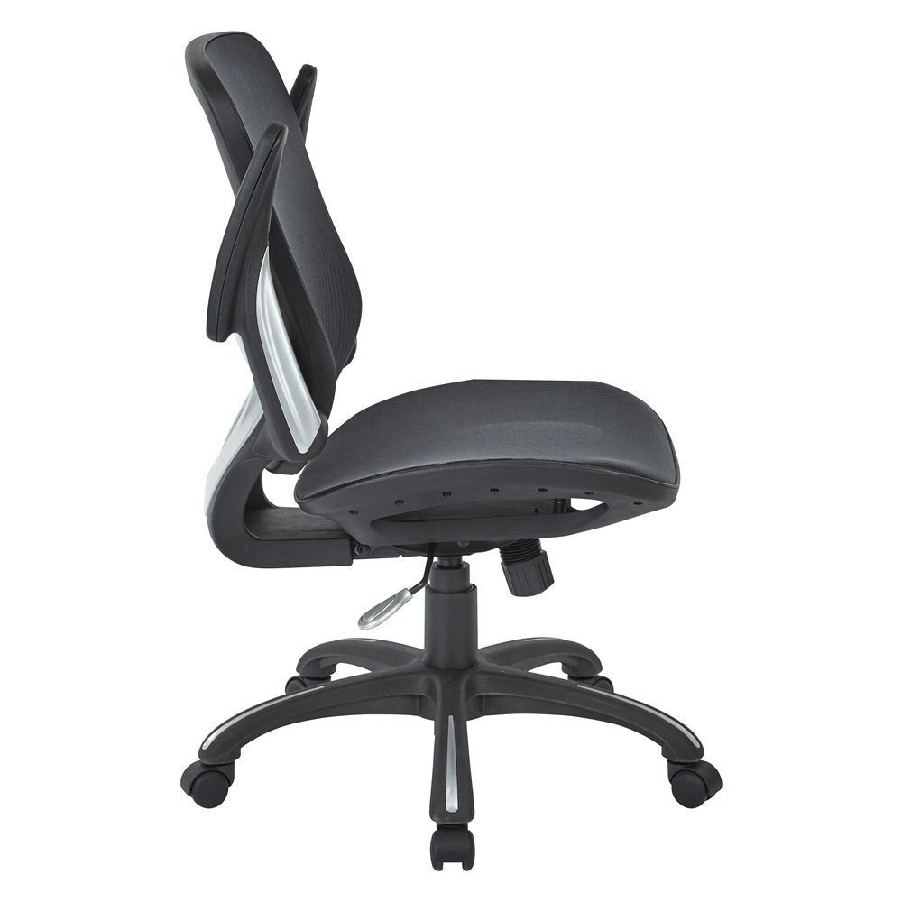 Black Tall Office Chair – Standing Desk Chair With Extended Height Frame. Picture 5