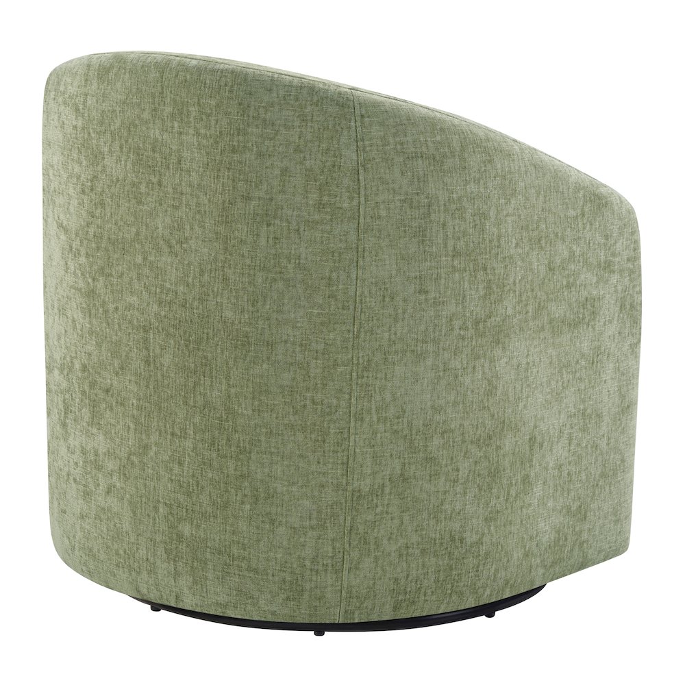 Bella Swivel Chair in Leaf Fabric. Picture 4
