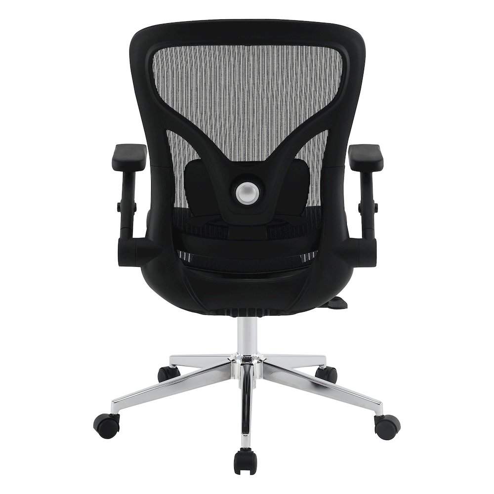 Black Matrix Seat and Back Manager’s Chair, PU-Padded Adjustable 4D Flip Arms. Picture 7