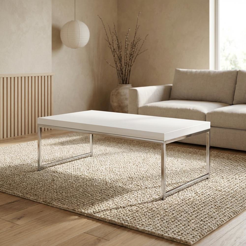 Modern Wooden Coffee Table with Sturdy Construction and Light Finish. Picture 3