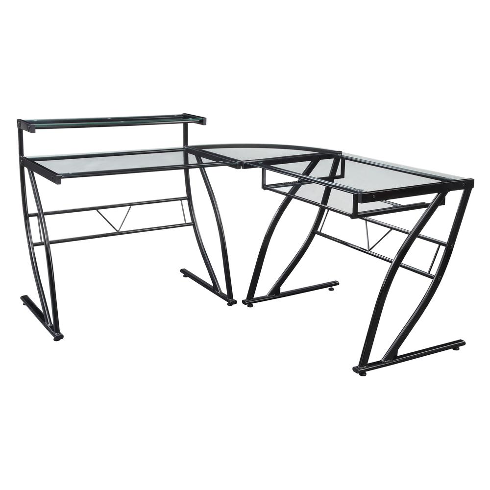 Constellation L Shaped Home Office Gaming Editing Desk, CSN6024GLD. Picture 1