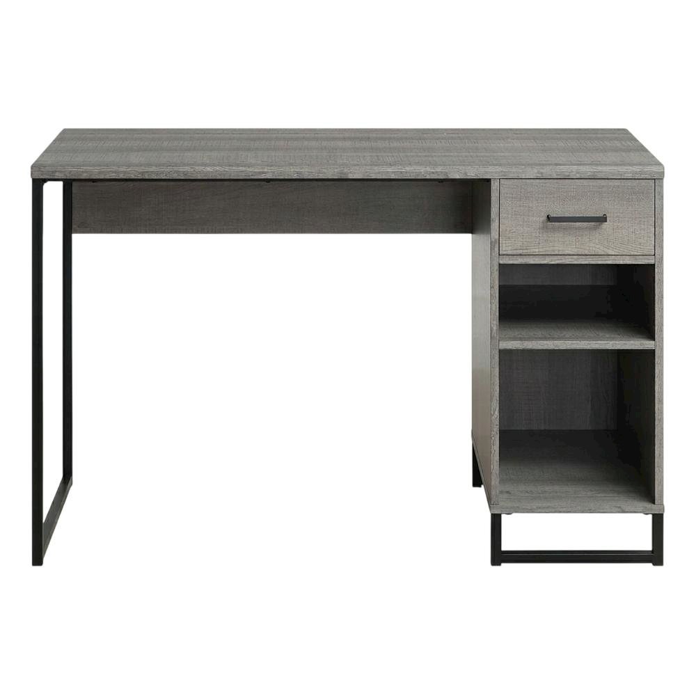 Wooden Desk with Hutch in Natural Finish for Home Office. Picture 4
