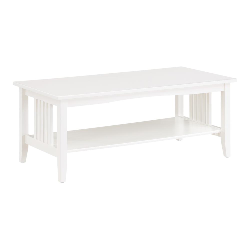 Sierra Coffee Table, White Finish. Picture 1