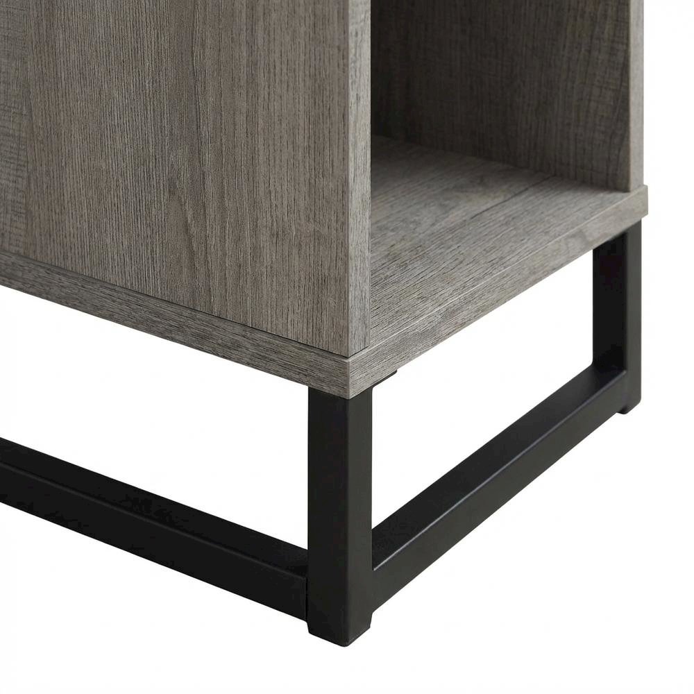 Wooden Desk with Hutch in Natural Finish for Home Office. Picture 6