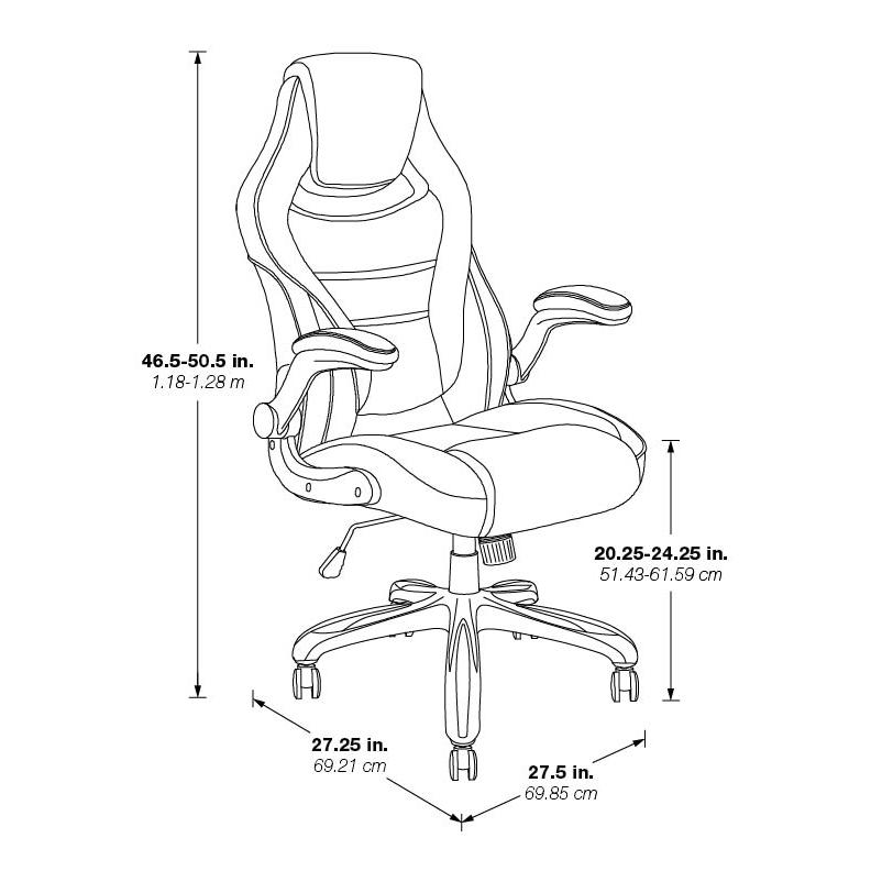 Xeno Gaming Chair in White Faux Leather, XEN25-WH. Picture 2