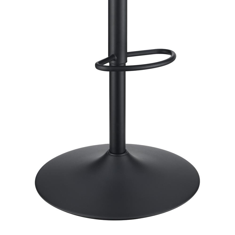 Kirkdale Adjustable Stool 2-Pack in Charcoal Faux Leather. Picture 9