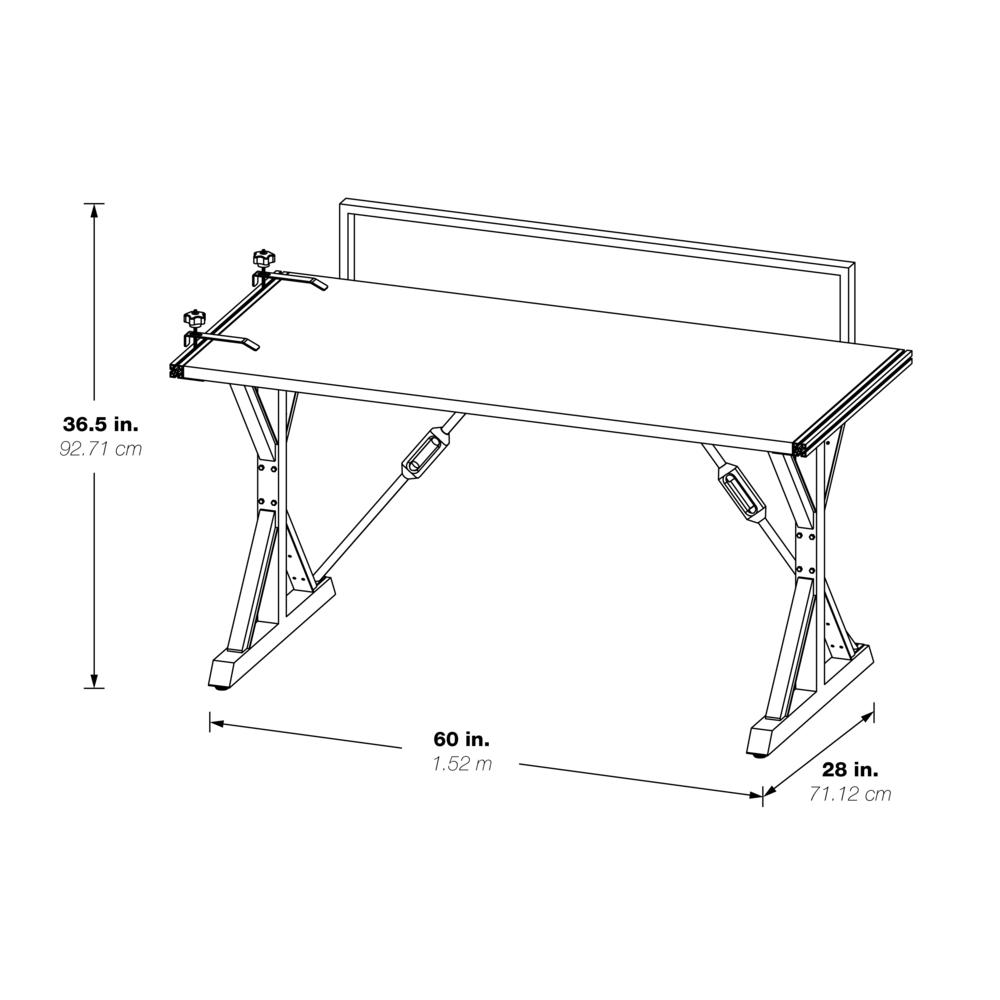 Creator Instructable Desk in Grey, CRE25-GRY. Picture 2