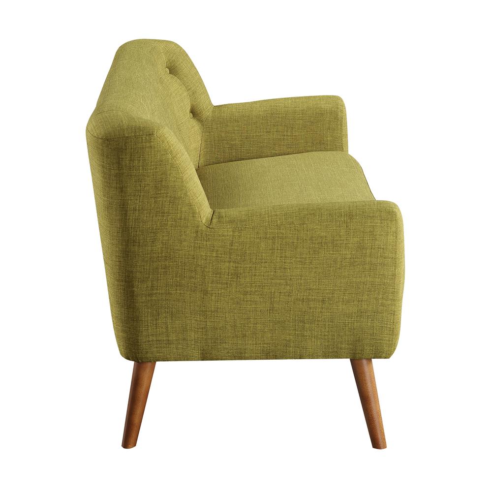 Mill Lane Mid-Century Modern 68” Tufted Sofa in Green Fabric, MLL53-M17. Picture 4
