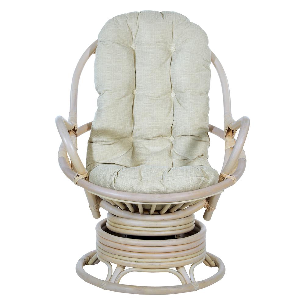 Lanai Rattan Swivel Rocker. Picture 1