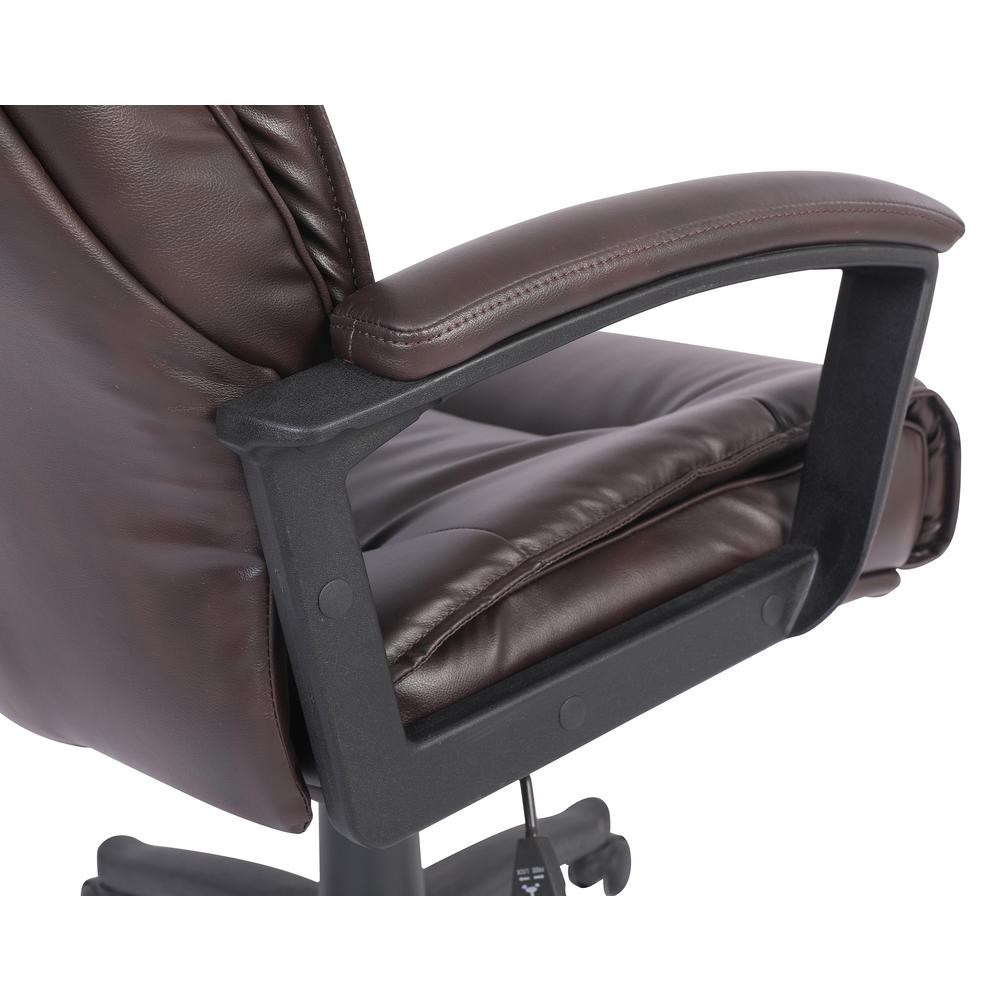 High Back Bonded Lthr Chair, Espresso. Picture 10
