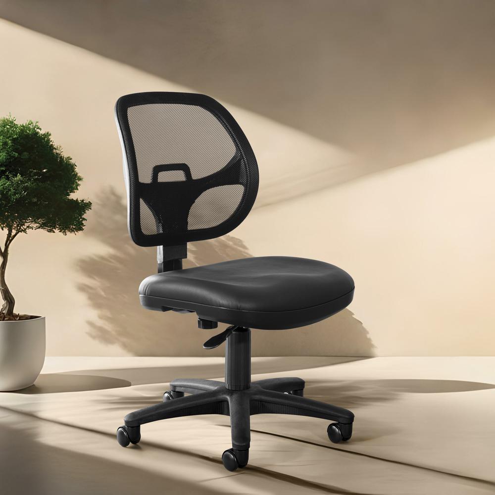 Mesh Screen Back Task Chair with Vinyl Seat. Picture 10