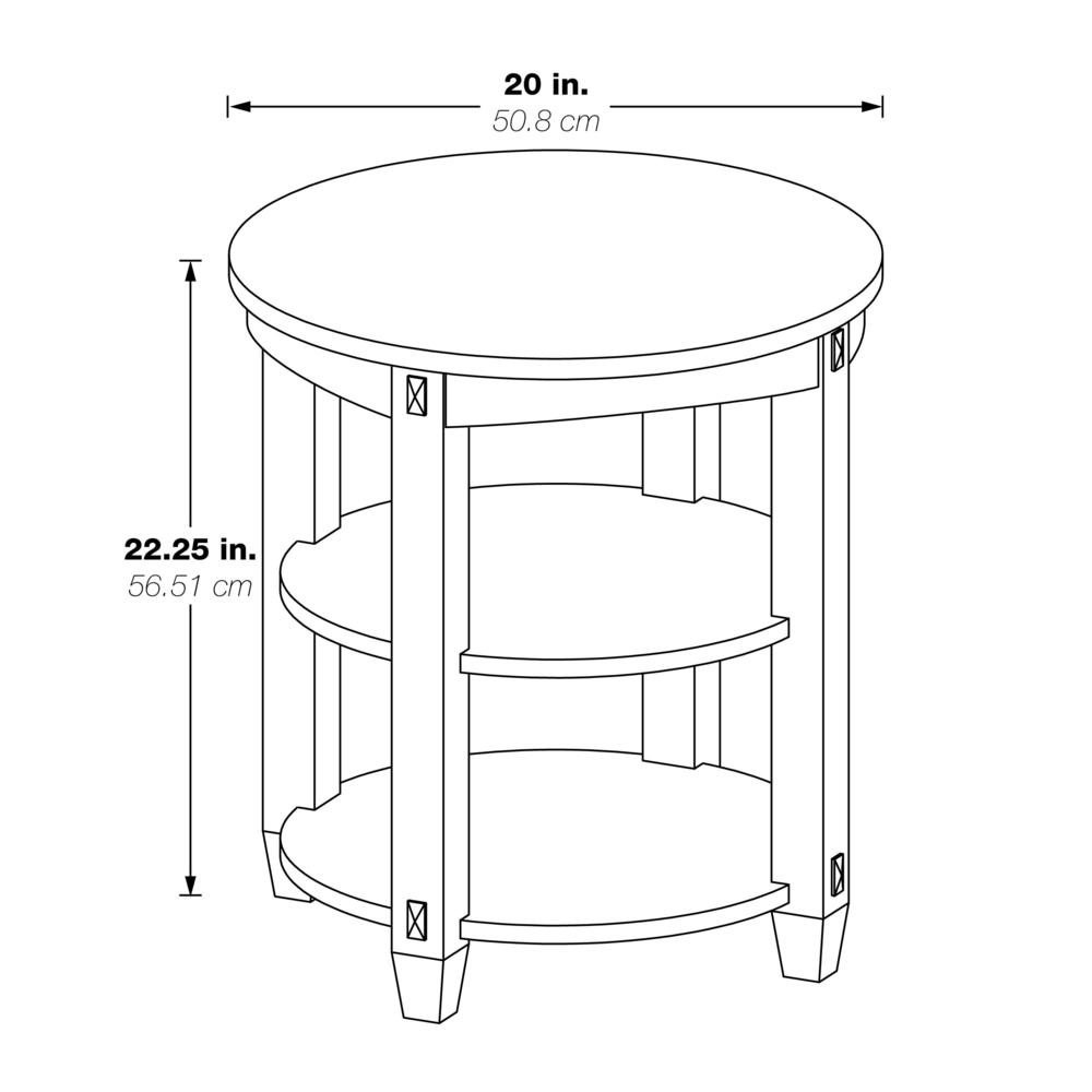 Lane End Table, Espresso. Picture 3