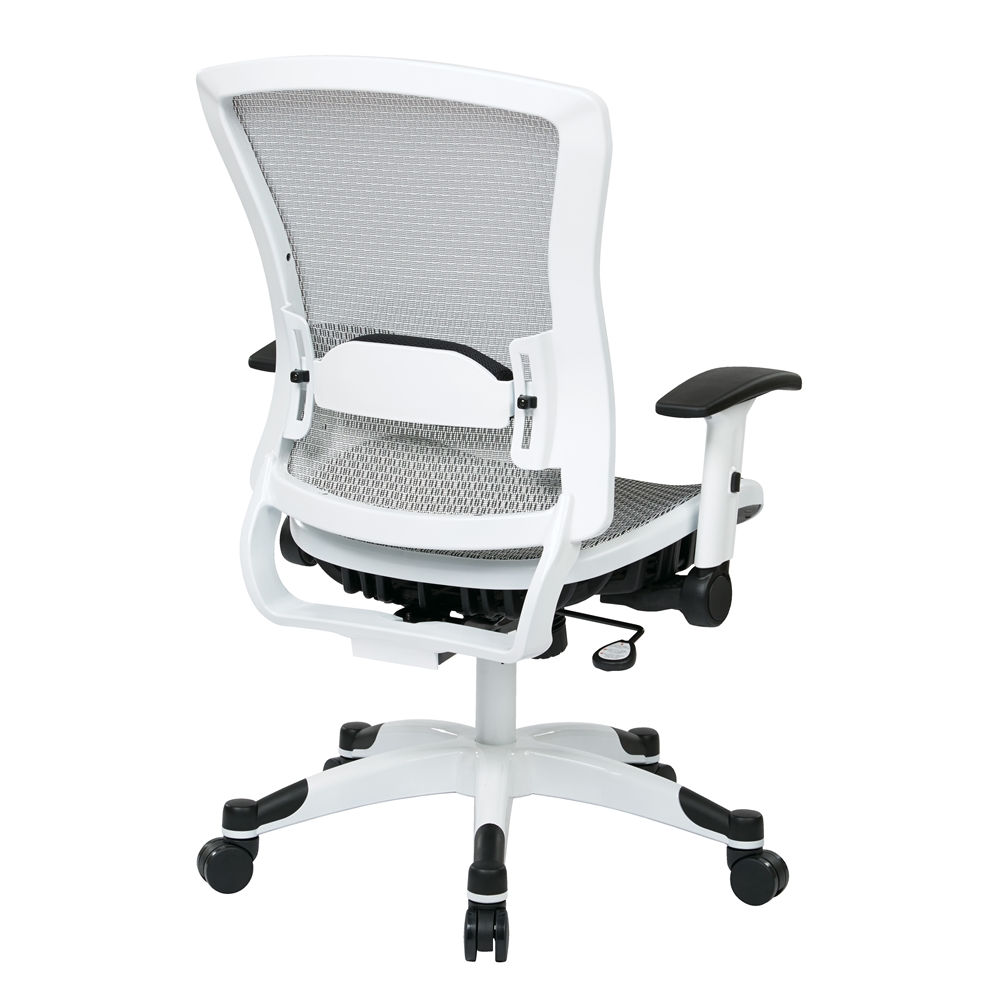 White Frame Managers Chair. Picture 3