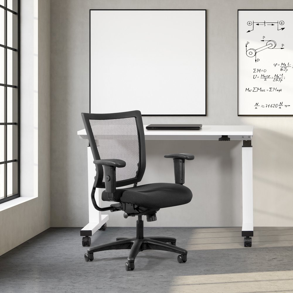 Soft Frame Task Chair Mesh Back in Coal Freeflex Fabric Seat 2 to 1 Mechanism. Picture 6