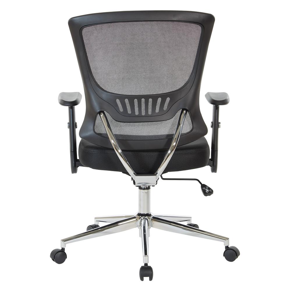 Mesh Back & Seat Locking Tilt Task Chair with Chrome Base, EM91027C-3. Picture 5
