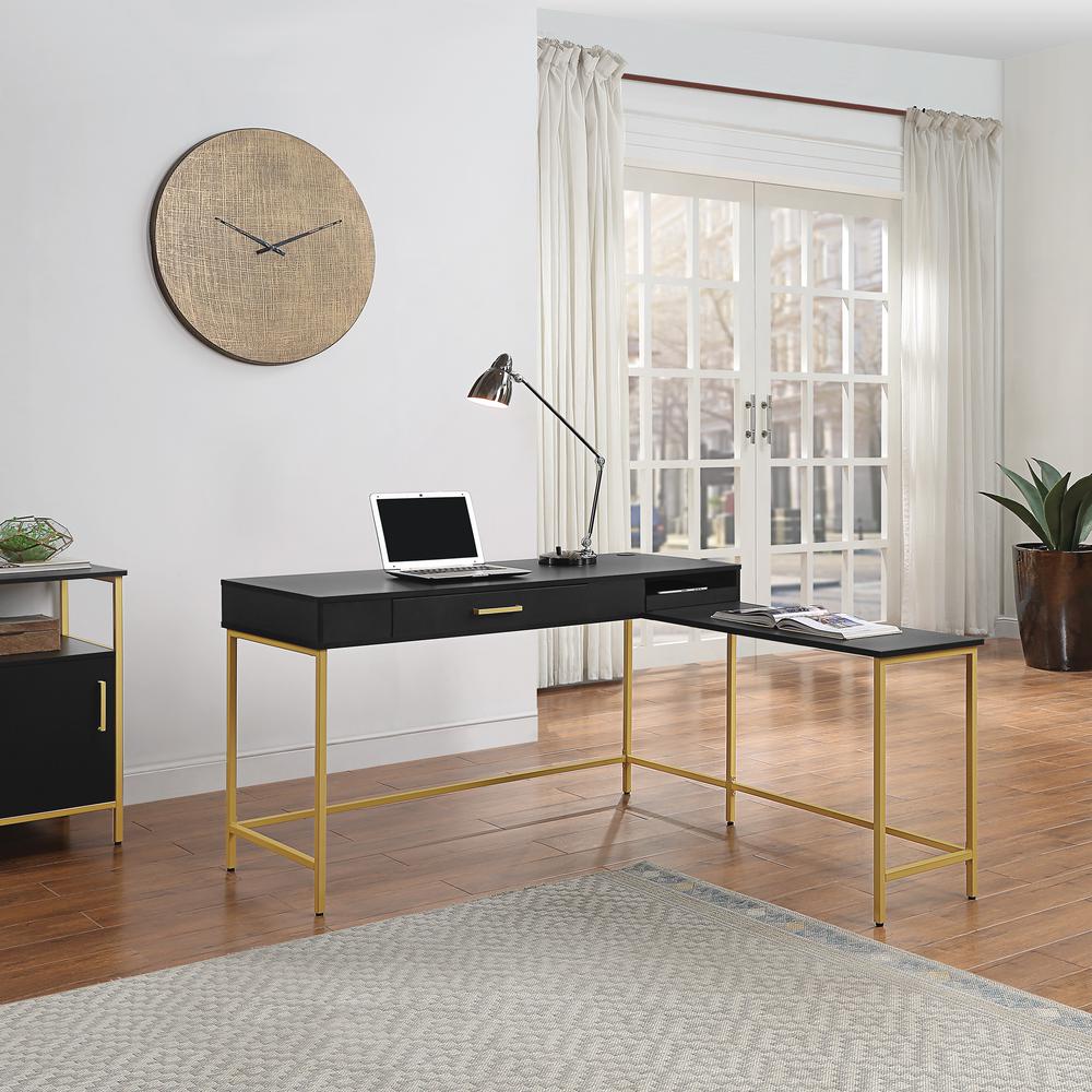 Modern Life Desk in Black. Picture 9
