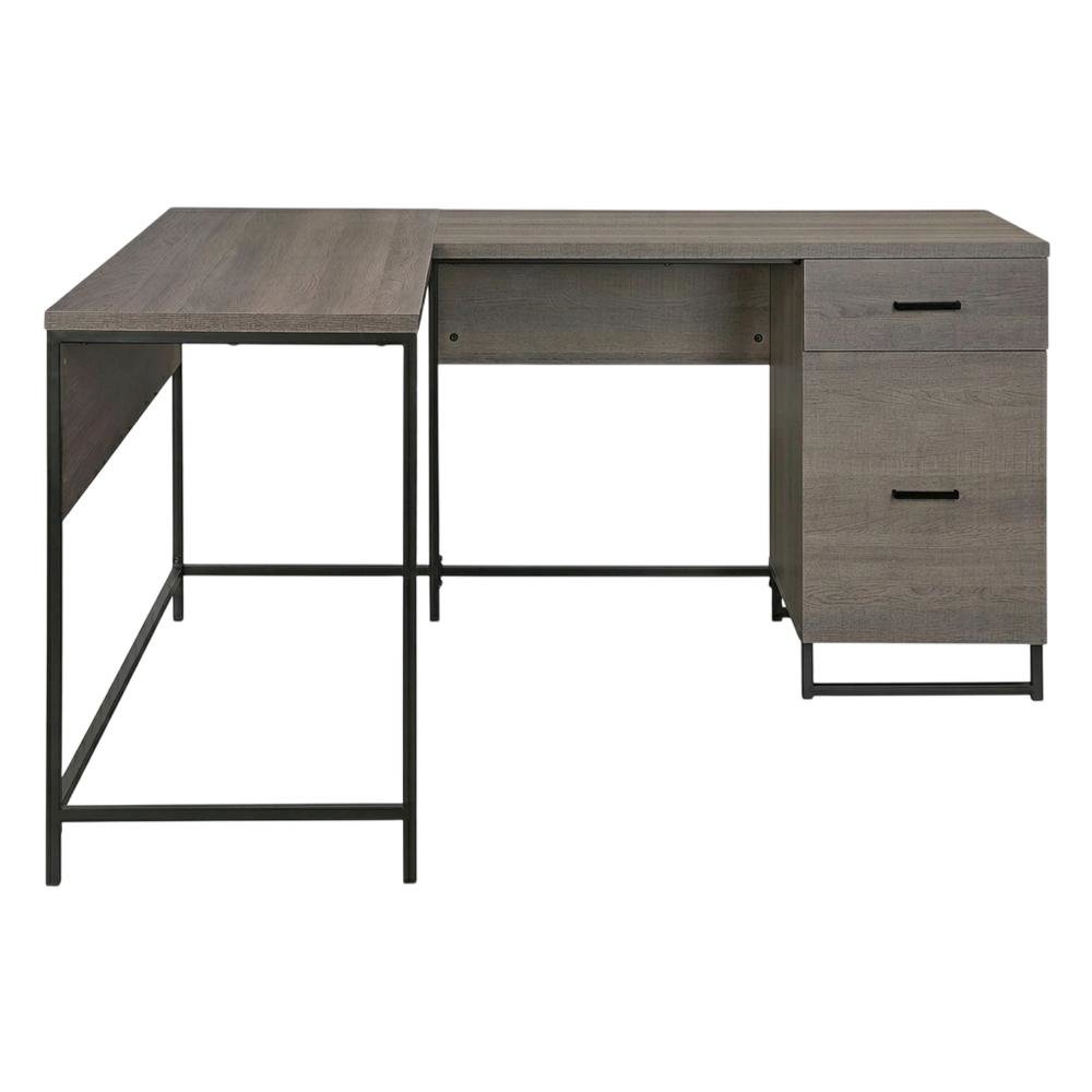 Wooden Desk with Hutch in Natural Finish, Spacious and Sturdy. Picture 4