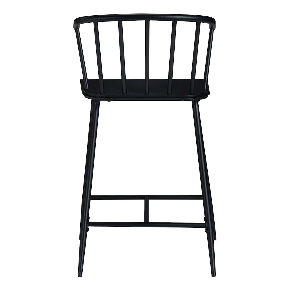 Lincoln All Metal Counter Stool in Black Finish. Picture 5