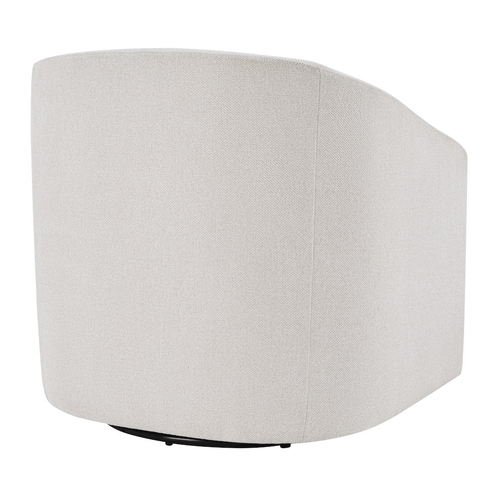 Parker Swivel Tub Chair in Cream Fabric. Picture 5