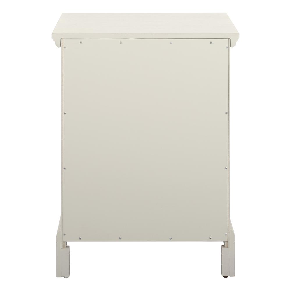 Farmhouse Basics Nightstand, Rustic White. Picture 6