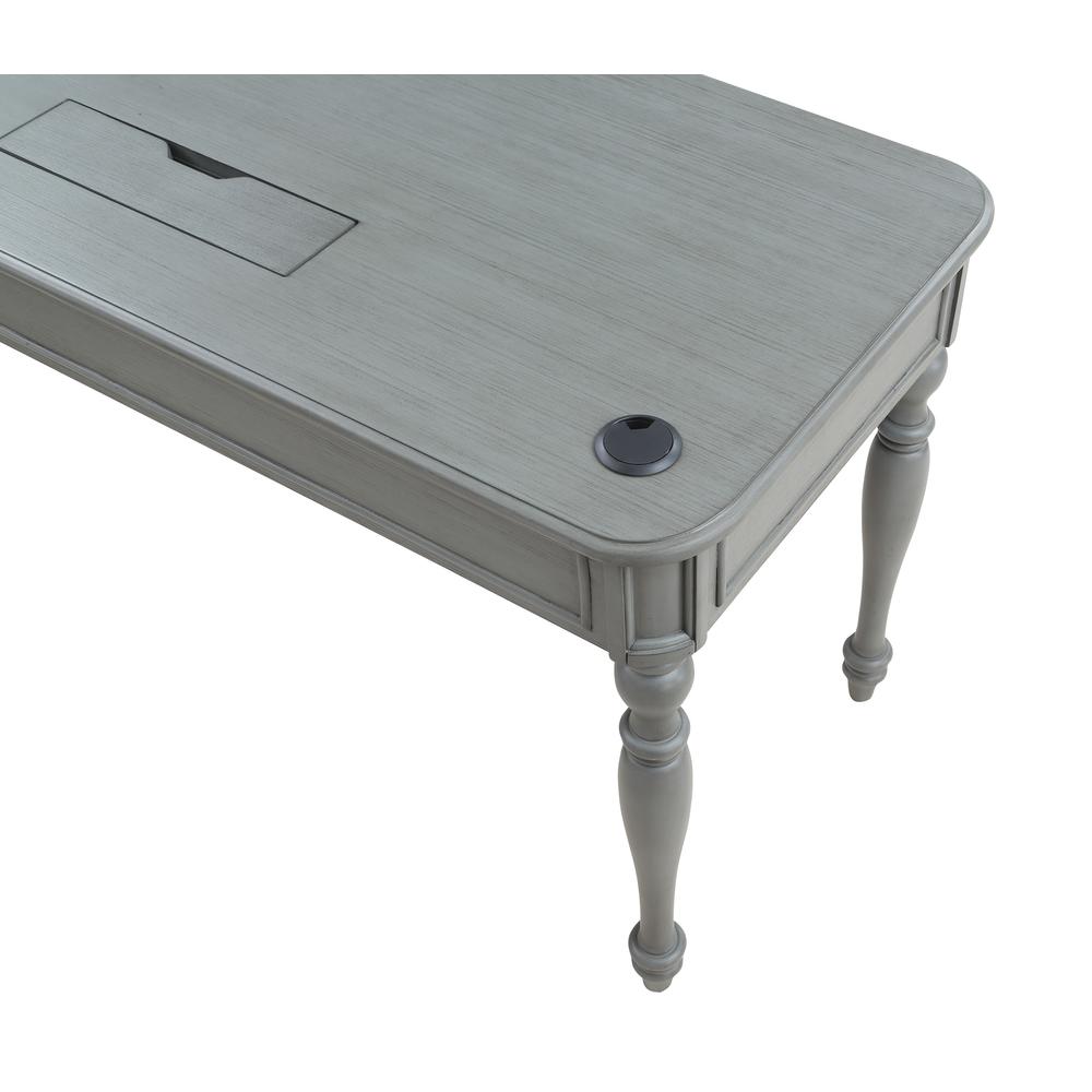 Country Meadows L-Shaped Desk w/PWR. Picture 9
