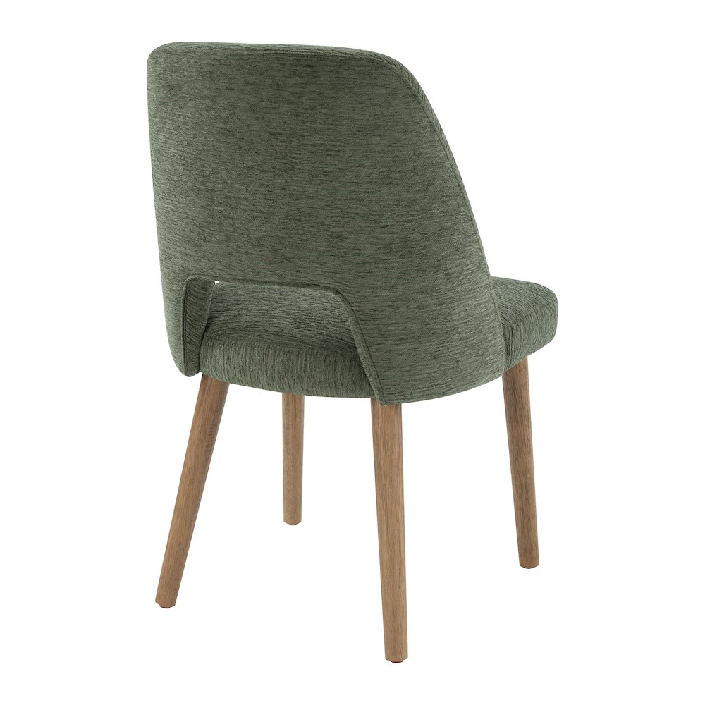 Ralston Dining Chair in Pine Fabric with Medium Oak Legs 2-Pack. Picture 5