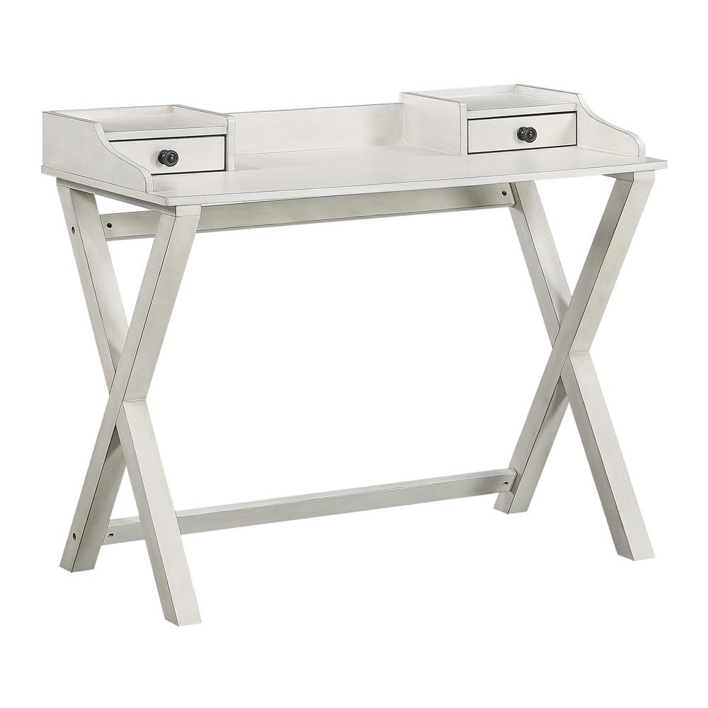 Barton Writing Desk in White Wash finish , BRT55-WW. Picture 1