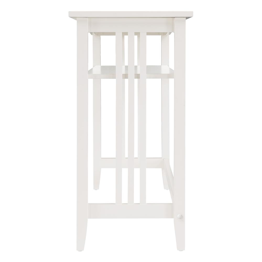 Sierra 36" Foyer Table, White Finish. Picture 5