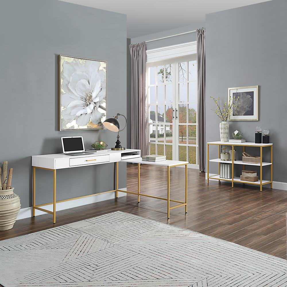 Modern Life Desk in White. Picture 9