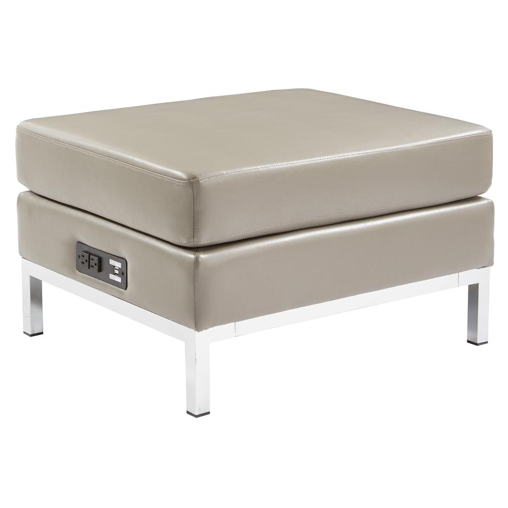 Wall Street Ottoman Modular Component. Picture 1
