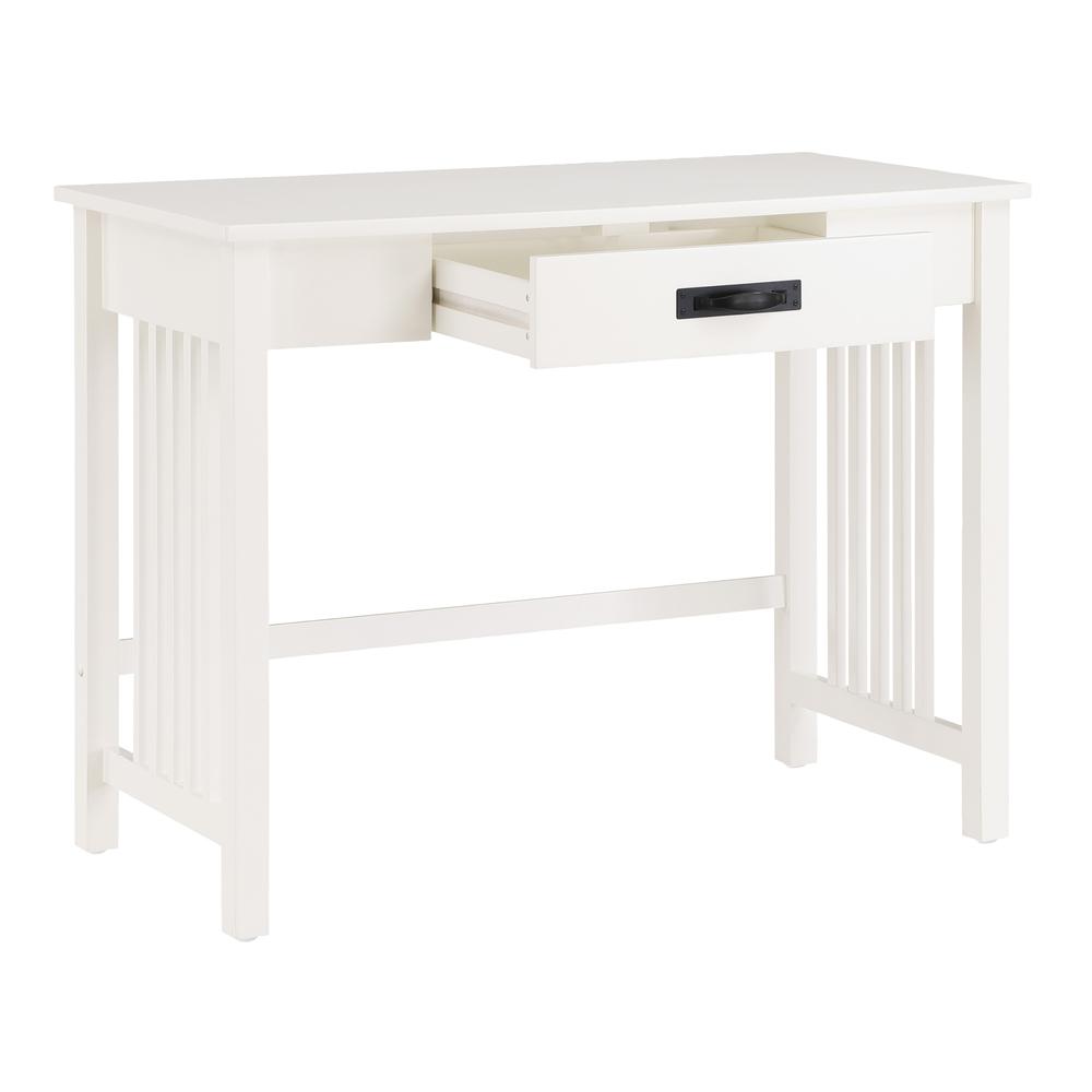 Sierra Writing Desk, White Finish. Picture 7