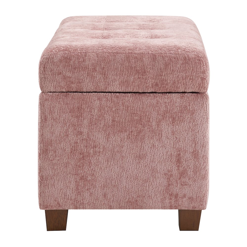Metro Storage Ottoman in Dusty Rose Fabric. Picture 3