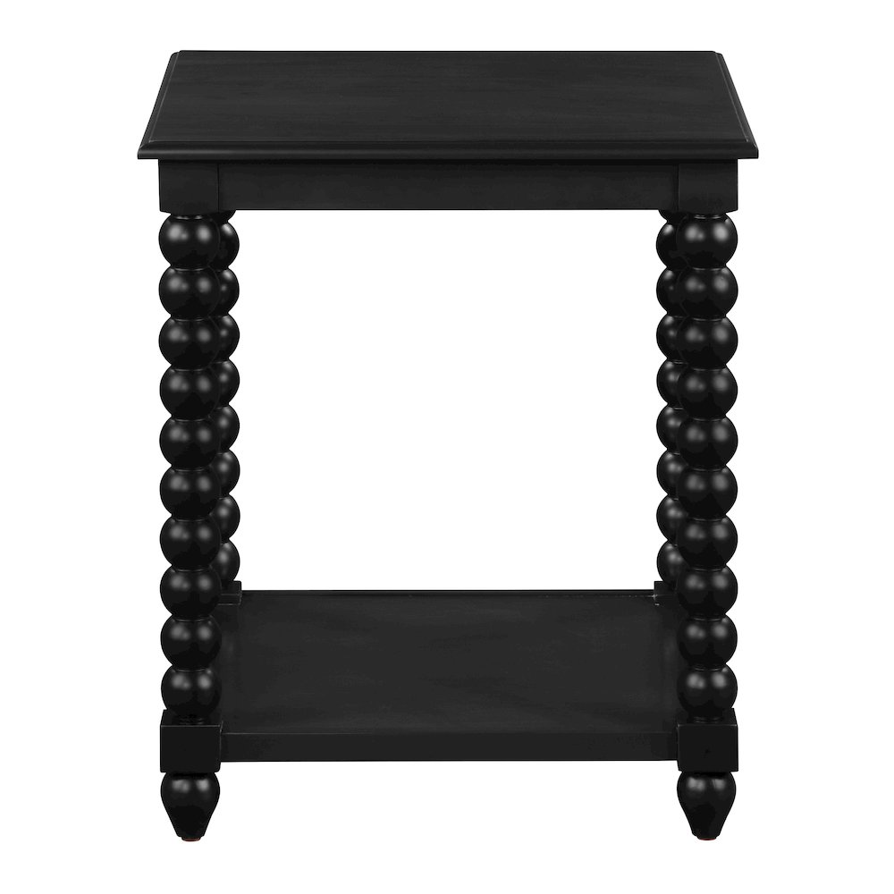 Elise End Table in Black Finish. Picture 5