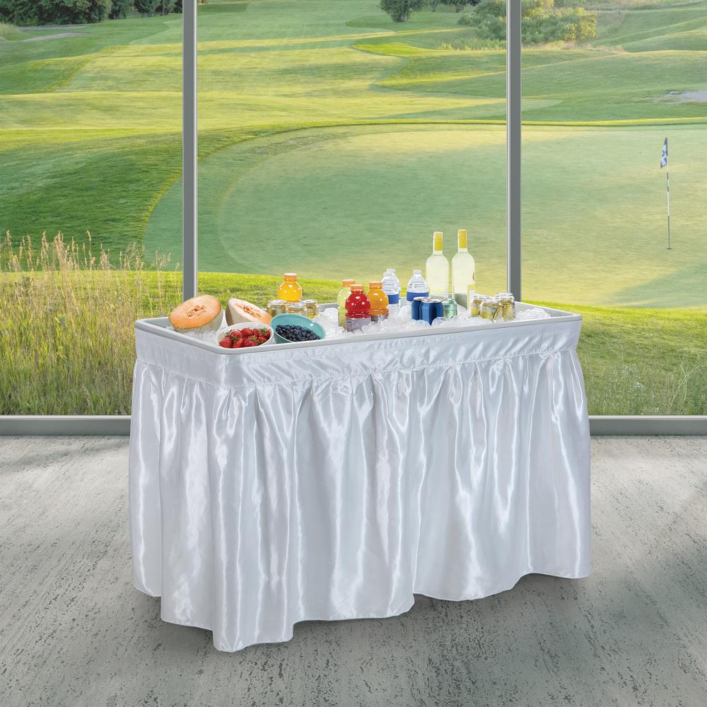 Folding Beverage Ice Cooler Table. Picture 4