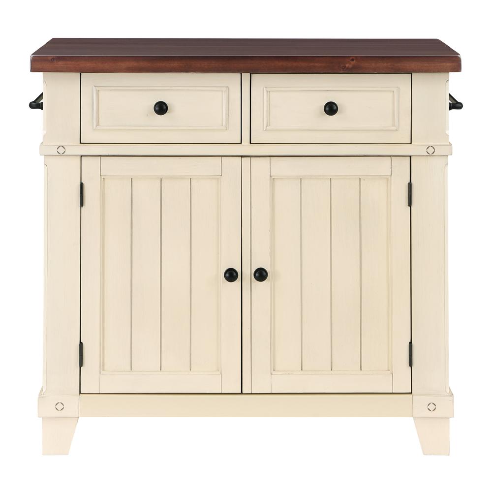 Madison Kitchen Island, White. Picture 3