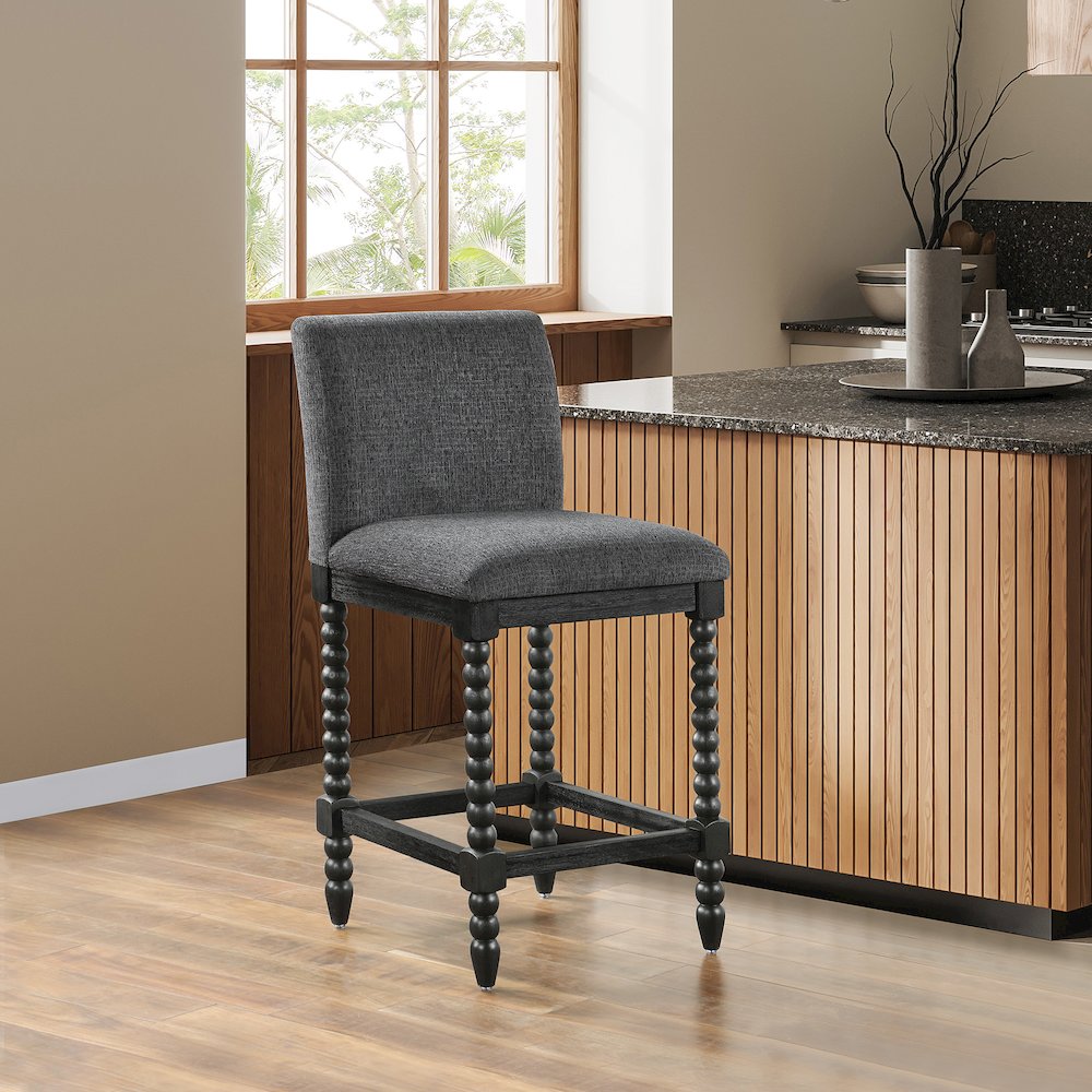 ELIZA 26" Spindle Counter Stool. Picture 4