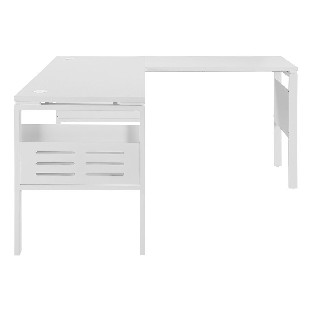 60" L-Desk with Storage. Picture 3