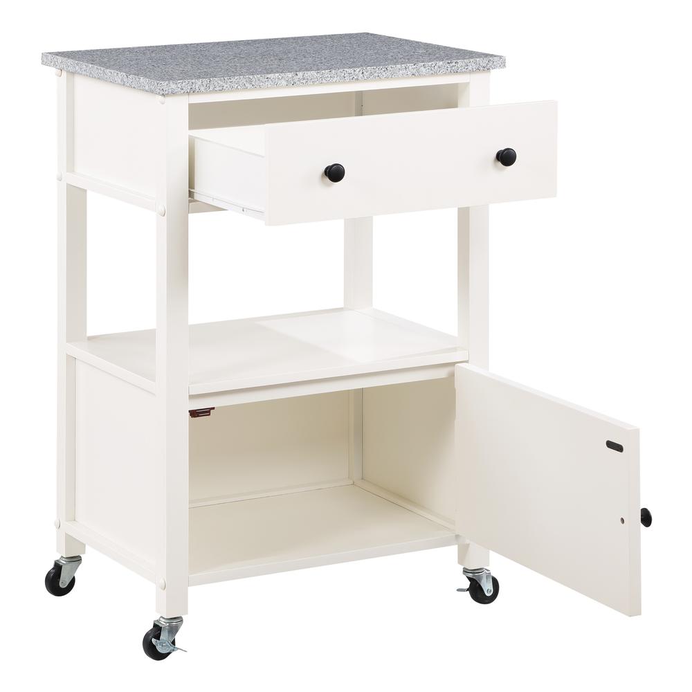 Fairfax Kitchen Cart White. Picture 6
