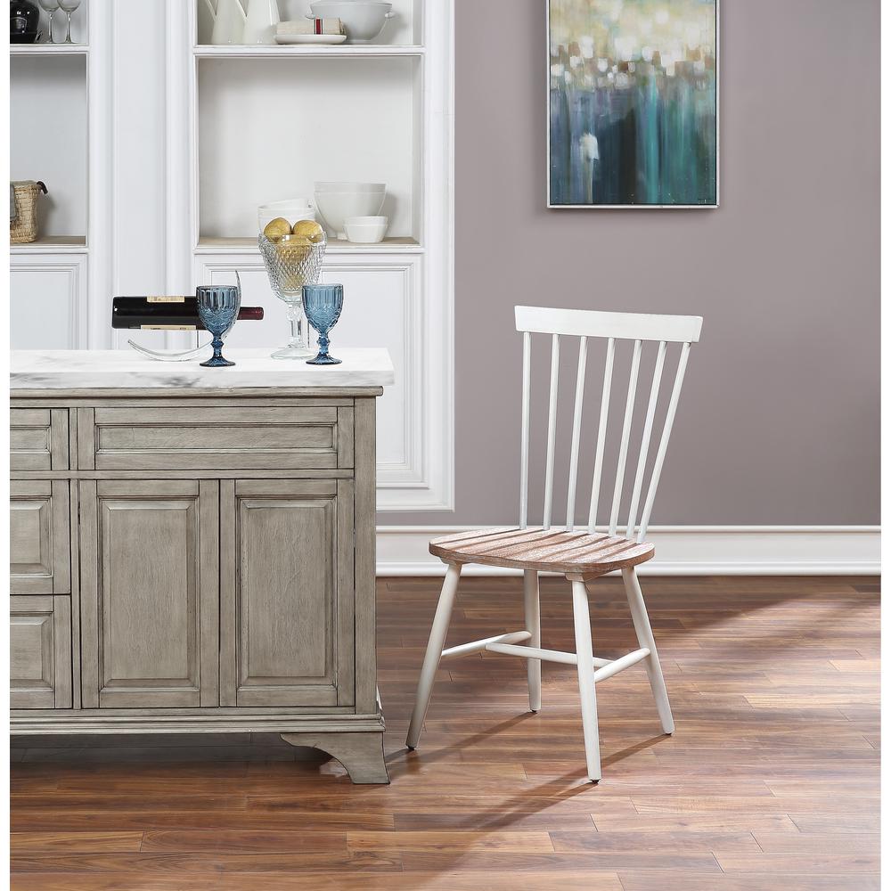 Eagle Ridge Dining Chair with Toffee Finished seat and Cream Base 2 Pack, EAG1787-CMDT. Picture 5
