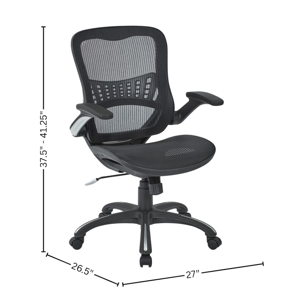 Black Tall Office Chair – Standing Desk Chair With Extended Height Frame. Picture 6