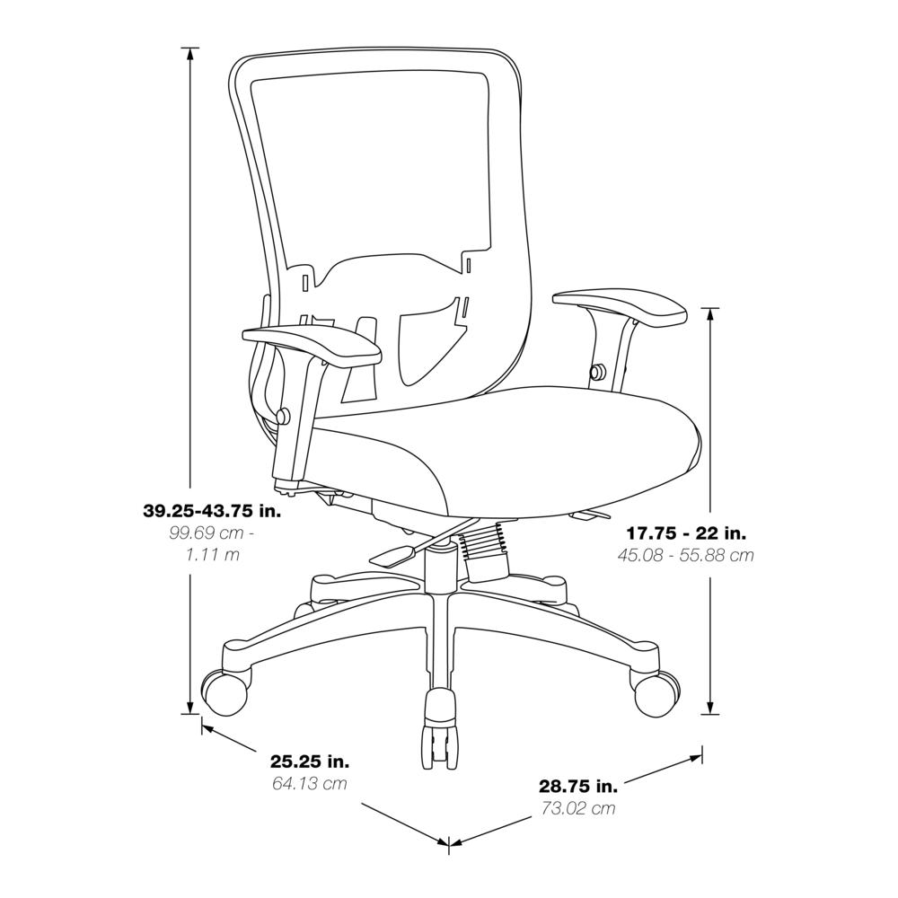 Vertical Mesh Back Managers Chair. Picture 3