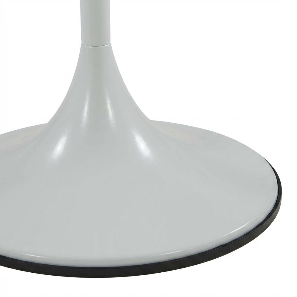 White, Side Table, Quality Build, Durable Wood Frame. Picture 5